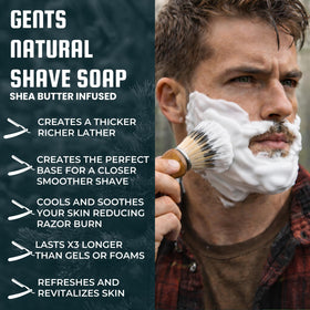 G.B.S GENTS fragrance-free label close-up highlighting a skin-friendly formula