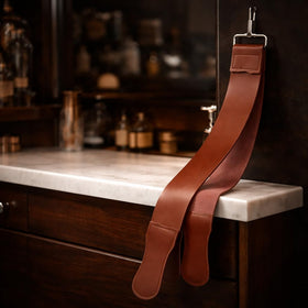 G.B.S Gents Razor Strop barber grade quality in action