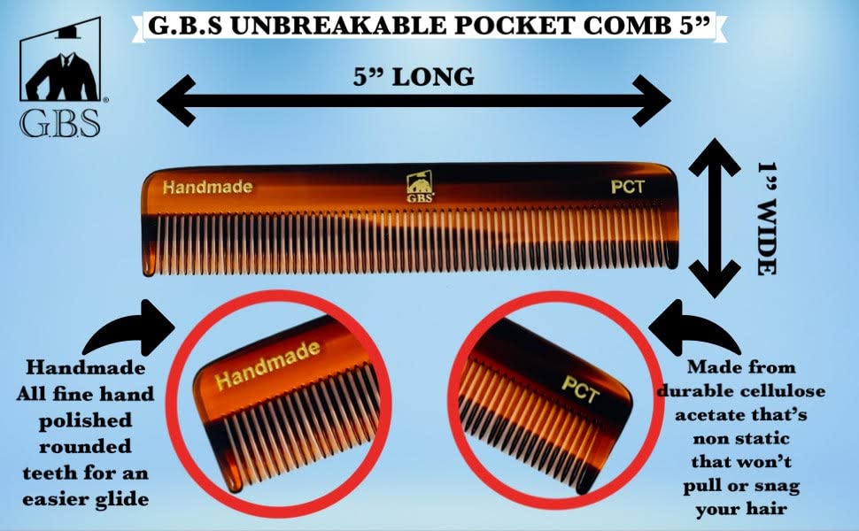 G.B.S anti-static comb feature reduces static and flyaways during grooming.