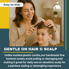 G.B.S durable grooming tool constructed from cellulose acetate for long-lasting use.