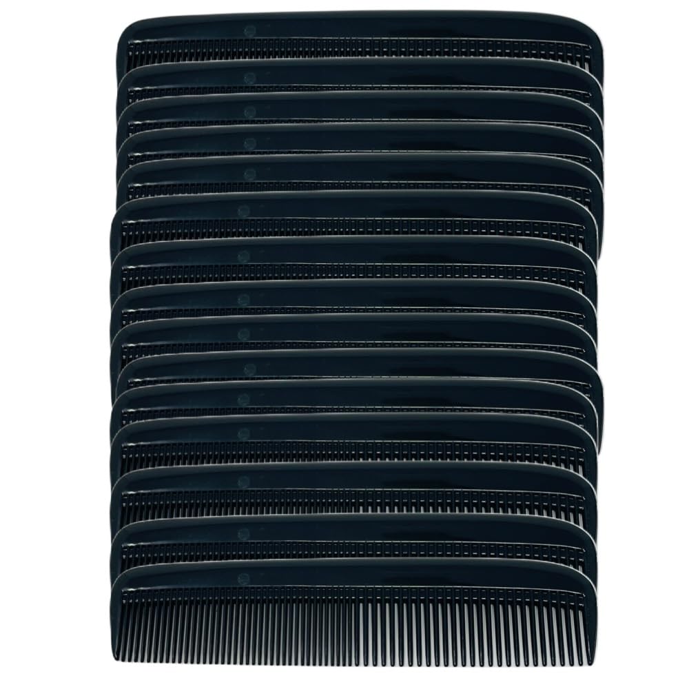 G.B.S GENTS pocket comb in black for on-the-go grooming and portability.