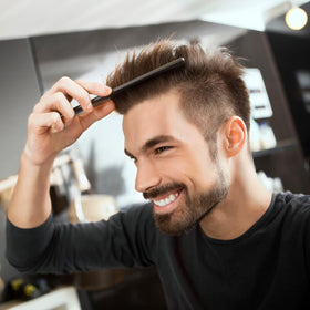 G.B.S GENTS pocket comb with fine teeth for precise styling and neat lines.