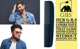 G.B.S GENTS pocket comb set offers versatile grooming options.