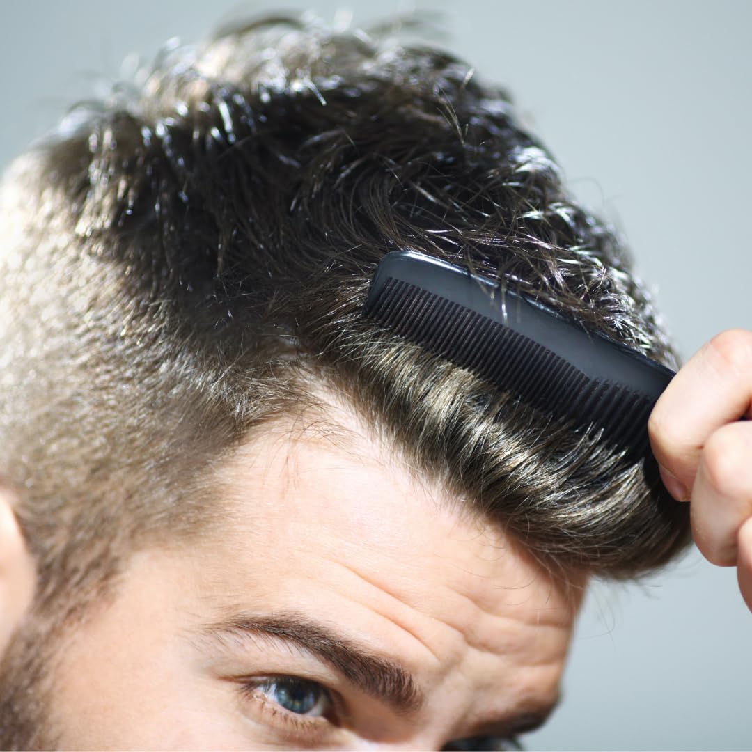 G.B.S GENTS pocket comb with round teeth for smooth detangling.