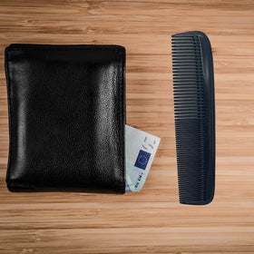 G.B.S GENTS travel-size pocket comb fits easily in your bag.
