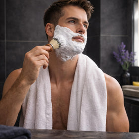 G.B.S GENTS lavender and citrus puck delivers soothing aroma and skin hydration