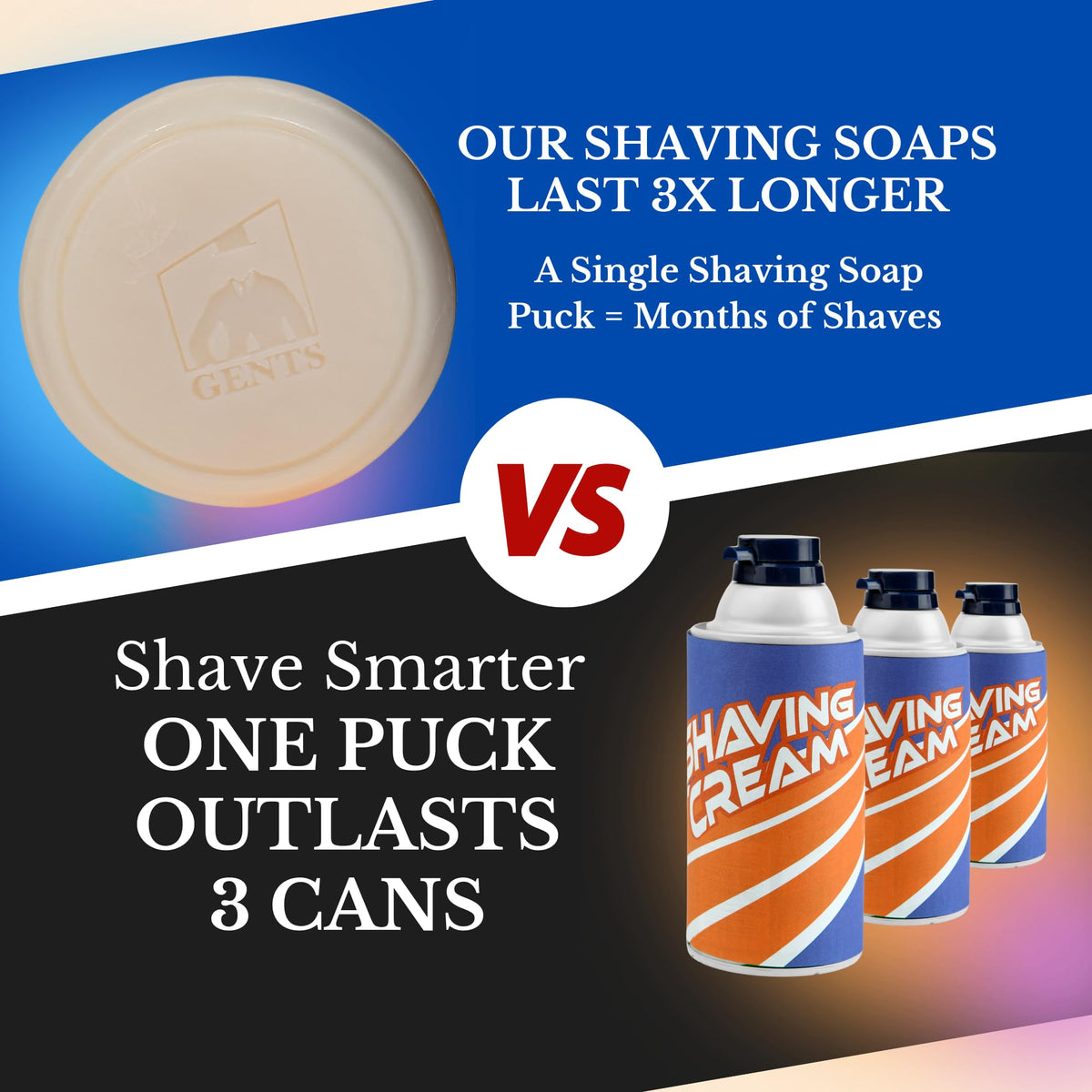 G.B.S GENTS bar with shea butter for hydration during shaving
