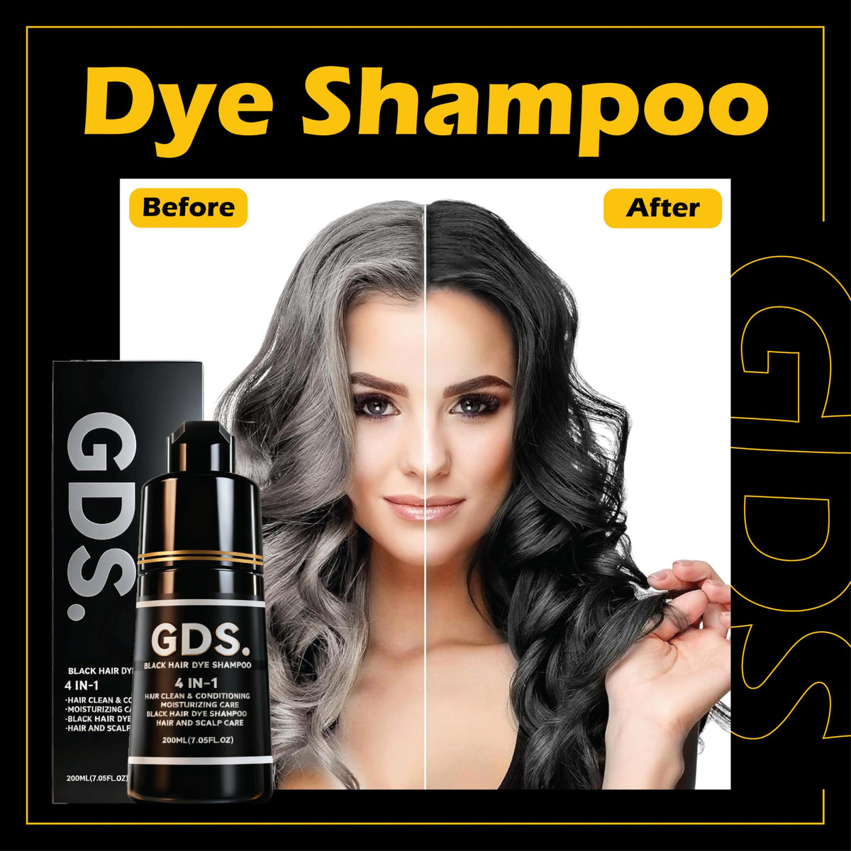 GDS creamy lather ready for quick, even black color.