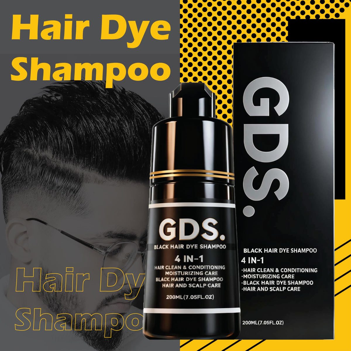 GDS Dye Shampoo timer set for 15–20 minutes.