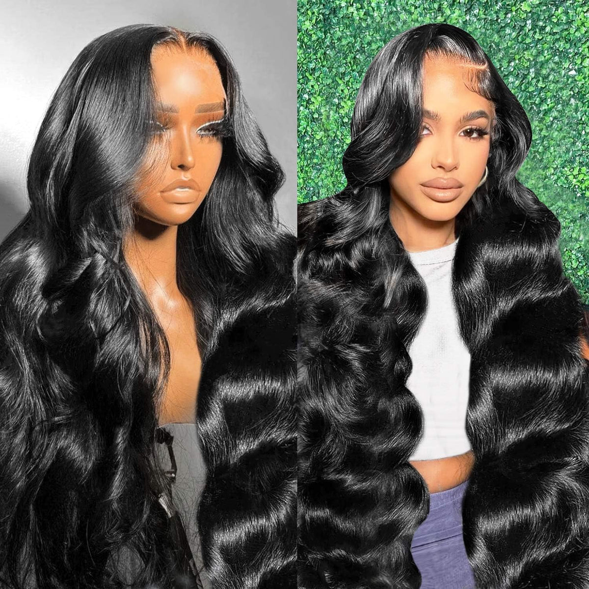 Gearina 13x6 lace-front wig in human hair with natural hairline for versatile styling
