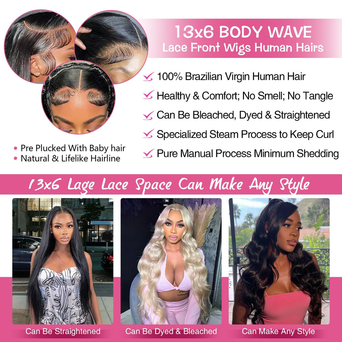 Gearina glueless lace front cap with adjustable straps