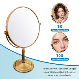 Gecious makeup mirror is compact and portable for travel