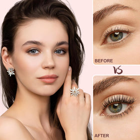 Geecent three-style lashes display natural look across multiple lengths