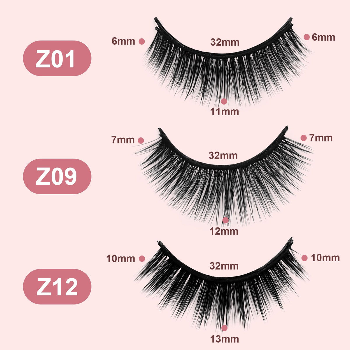 Geecent lashes being pressed on for a quick, busy-morning look