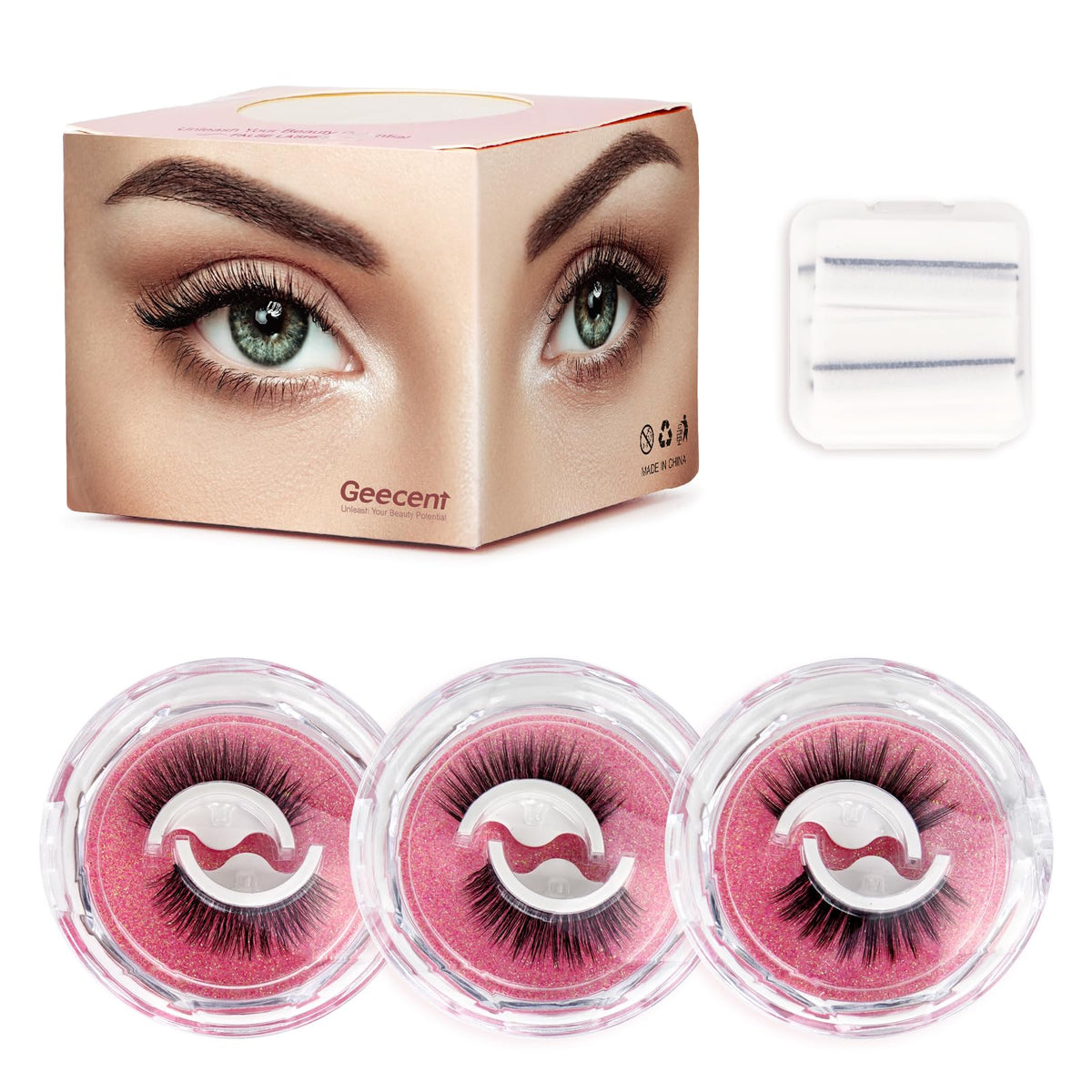 Geecent lashes are soft and lightweight for all-day comfort