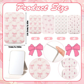 Geelin pocket-size mirror 4.1 x 2.8 inches for easy carry.