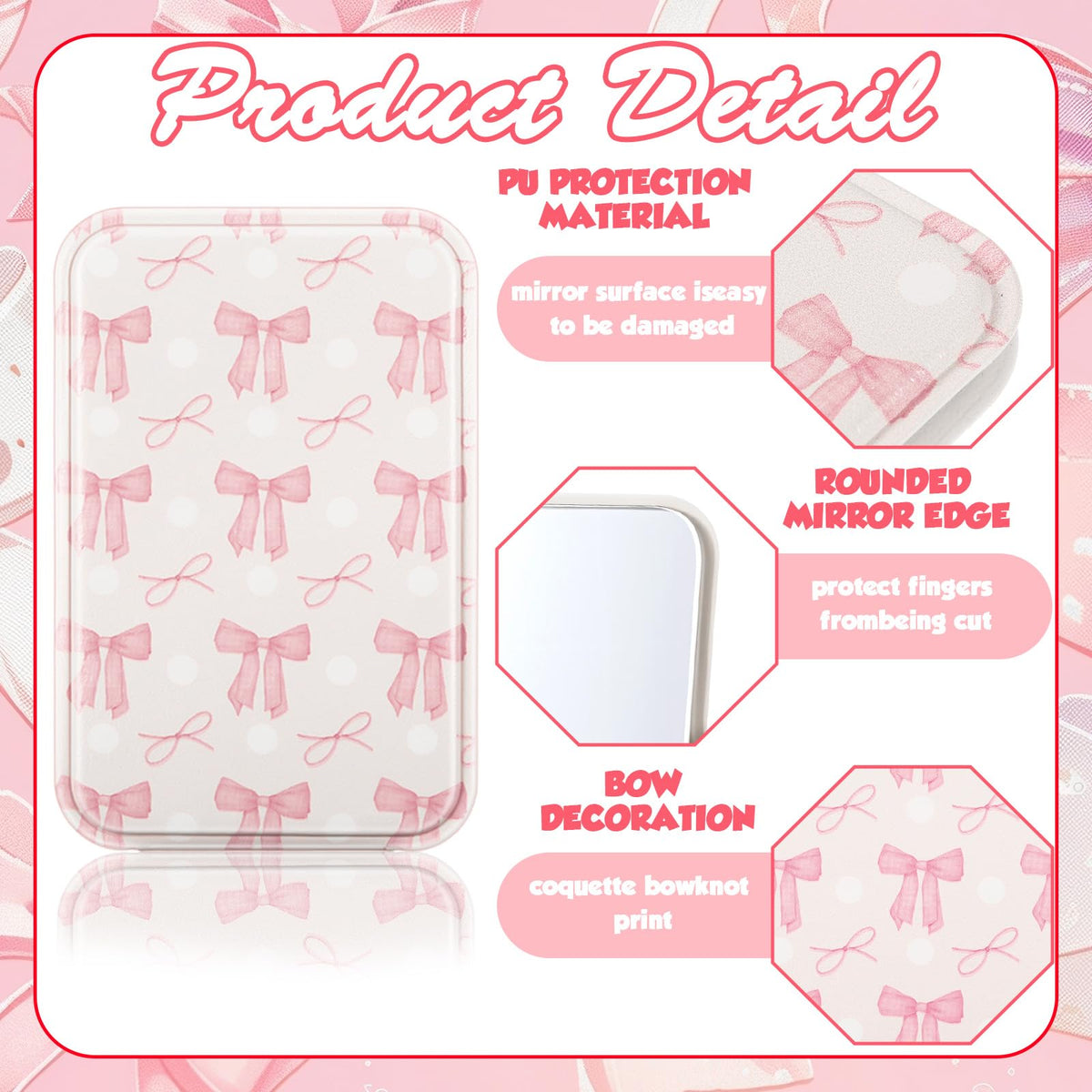 Geelin travel-friendly mirrors fit in bags and purses.