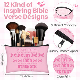 Geelin canvas makeup bag with smooth zipper, durable everyday essential.