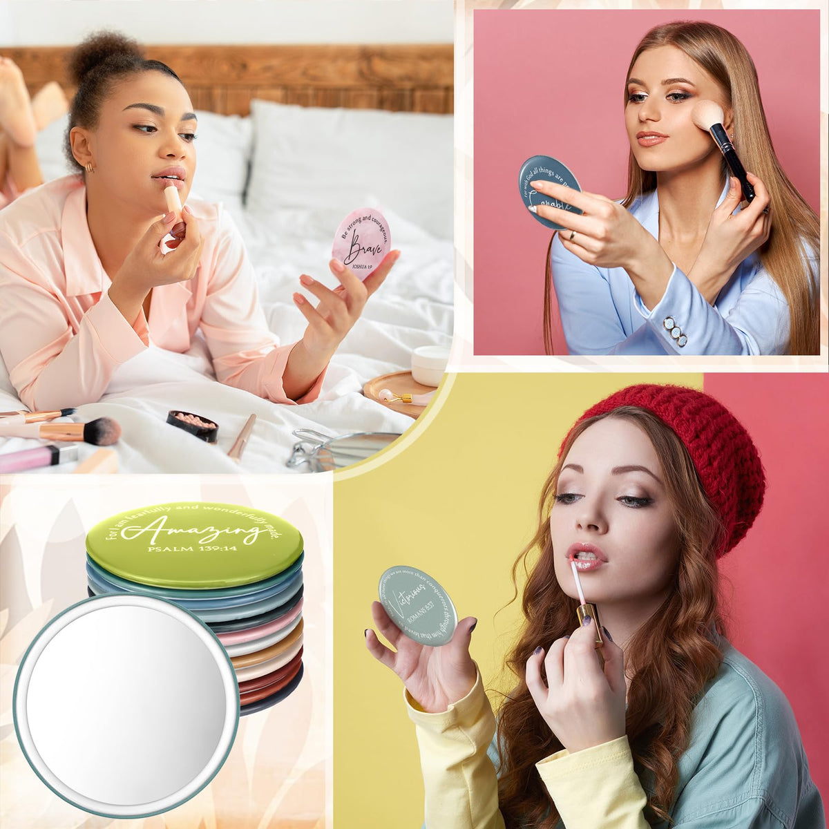 Geelin church VBS gifts; compact mirrors suitable for sharing faith.