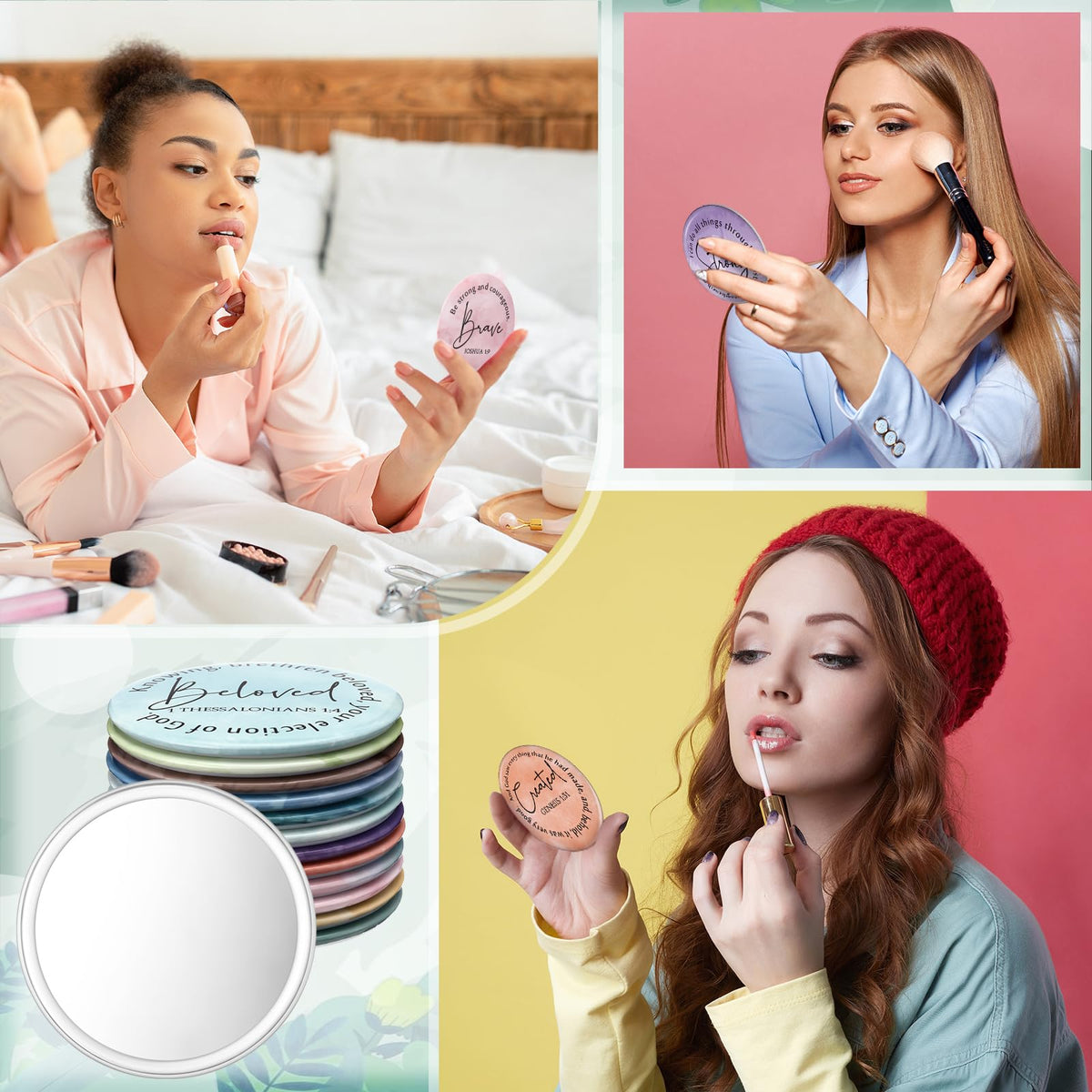 Geelin compact mirrors provide quick reflections and thoughtful gifting options.