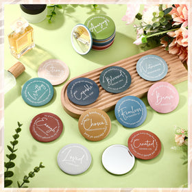 Geelin lightweight plastic tinplate mirror designed for travel and durability.