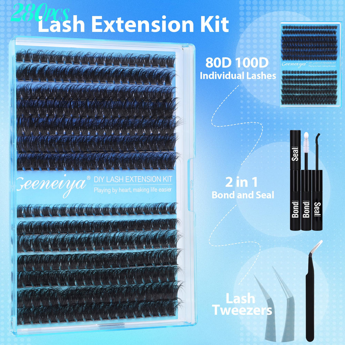 Geeneiya beginner-friendly guide and manual for home lashes