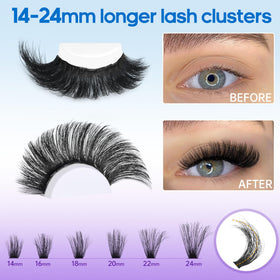 Geeneiya lash bond and seal 10ml ensures secure cluster adhesion.