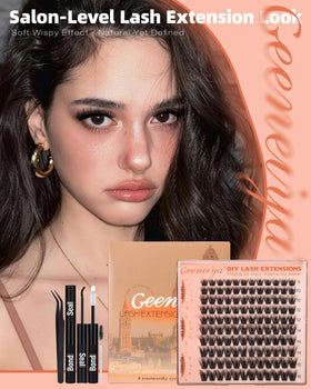 Geeneiya lash bond and seal close-up, waterproof hold for long-lasting wear