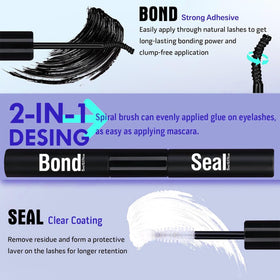 Geeneiya lash brush helps blend clusters for a natural finish.