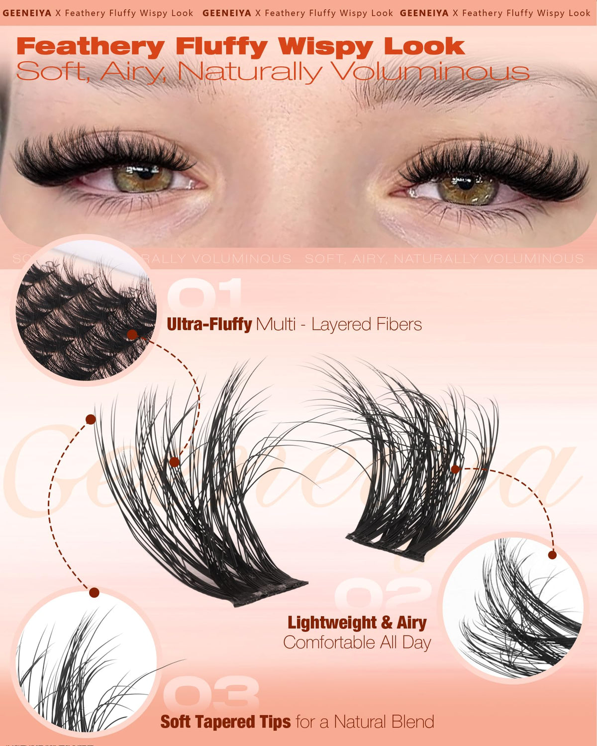 Geeneiya precision tweezers, precise placement for easy DIY lash extensions