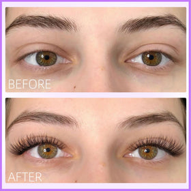 Geeneiya soft, comfortable feel of lash clusters on natural lashes
