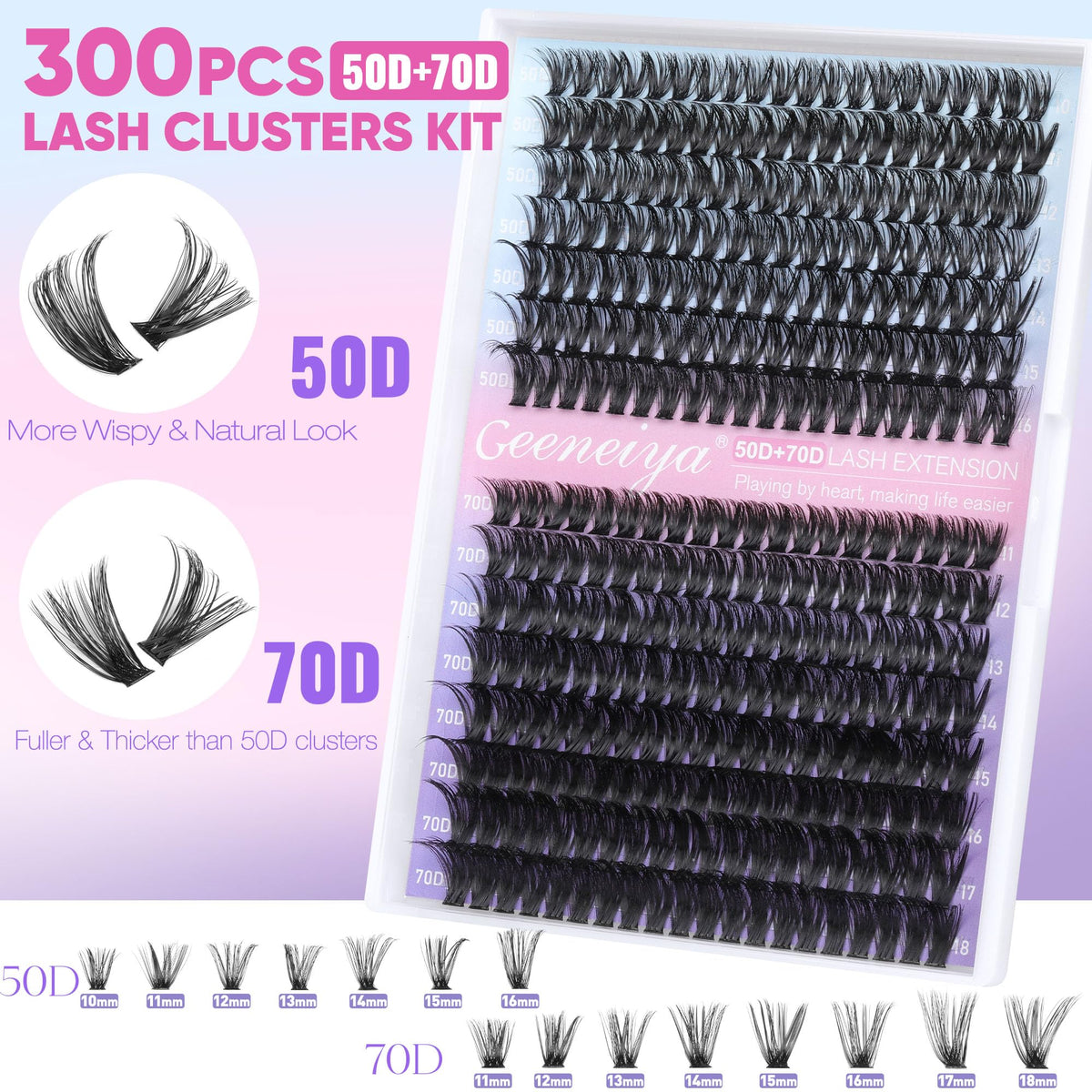 Geeneiya Lash Bond and Seal Glue ensures secure DIY lash placement.