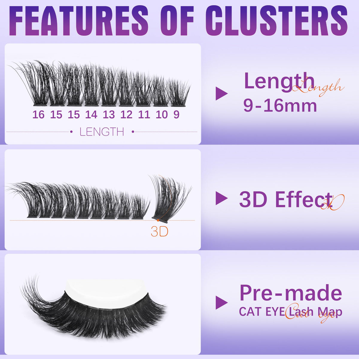 Geeneiya wispy lash clusters provide lightweight natural lift for daily wear.