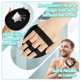 GEENOA bath glove hand fit bands provide secure non slip use