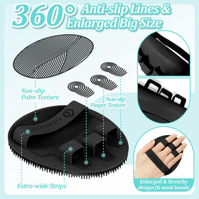 GEENOA face scrubber with soft bristles for gentle exfoliation