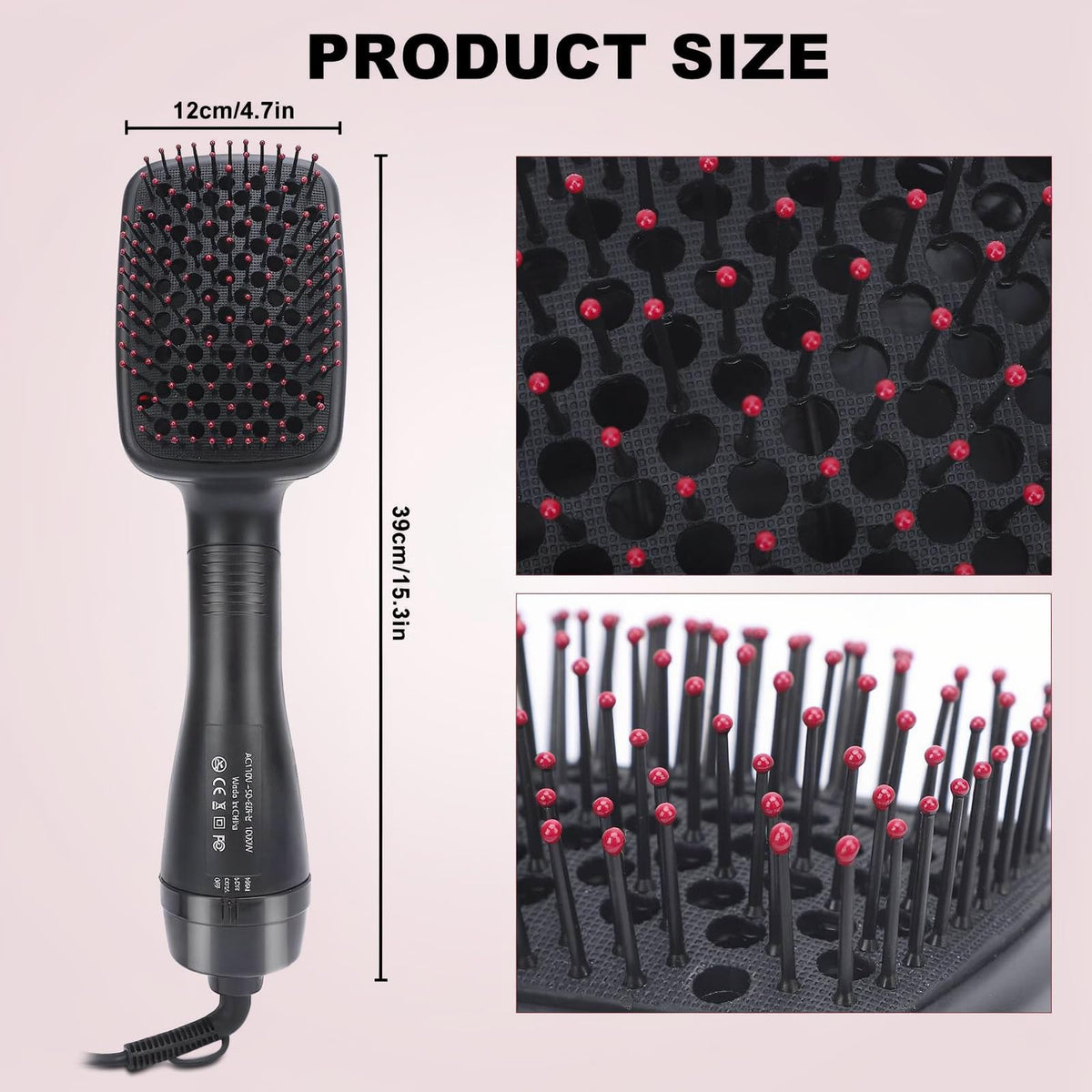 GEERYZHE negative ion technology reduces frizz for smoother hair