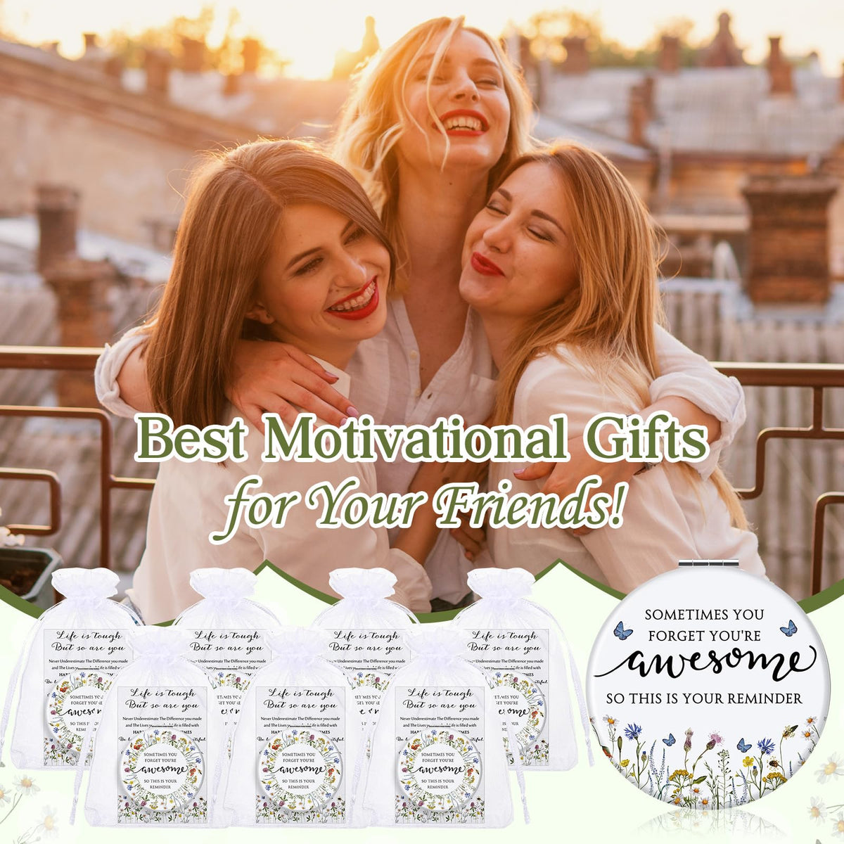 Geetery Mothers Day gift collection of 12 mirrors and cards.