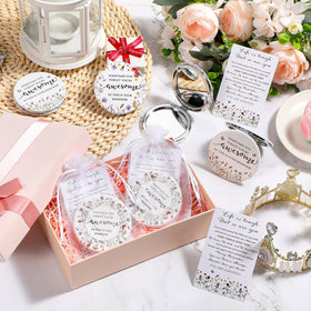 Geetery organza bag packaging protecting mirrors while gifting with elegance.