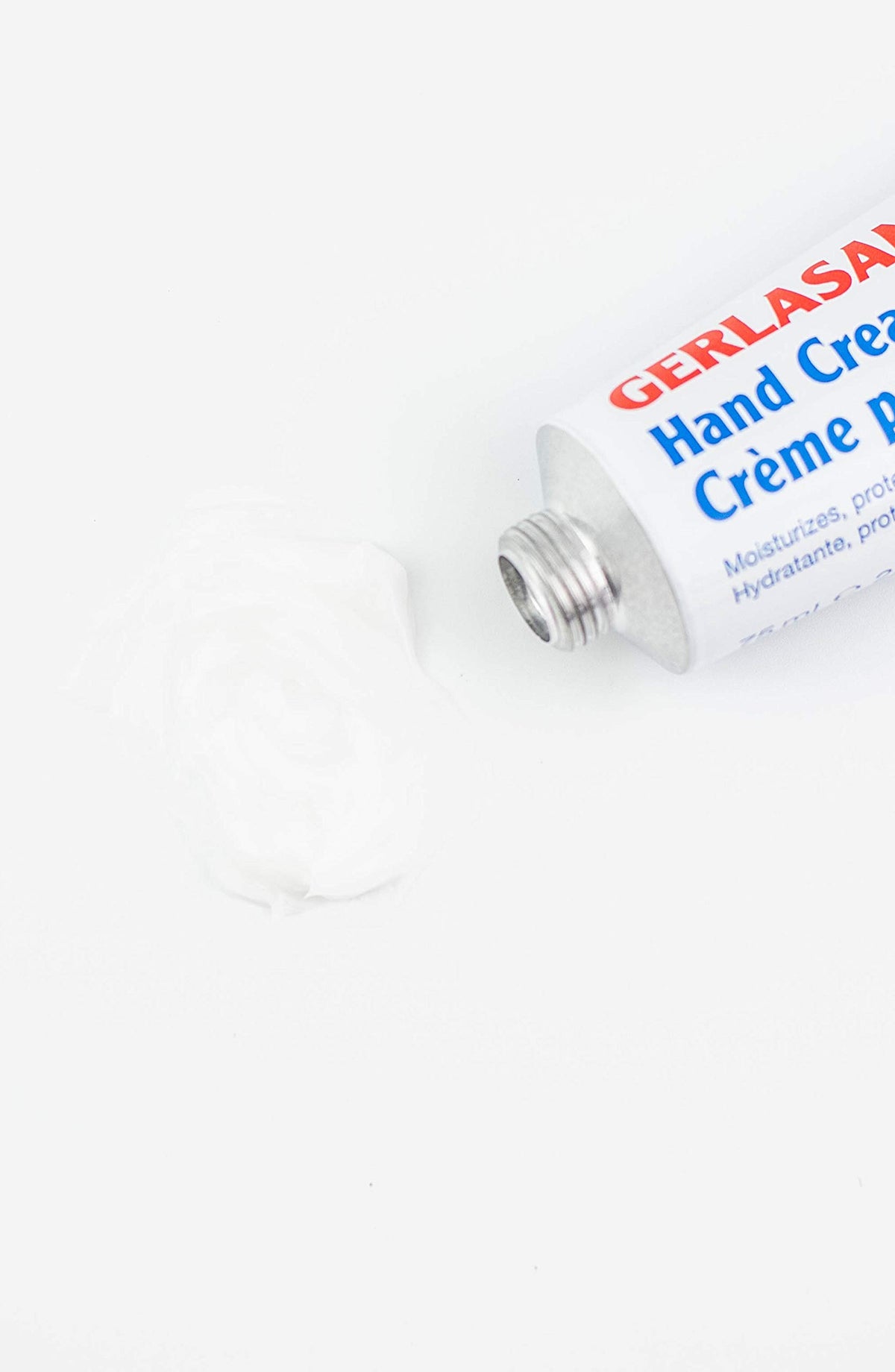 GEHWOL Hand Cream jar close-up shows creamy formula ready for quick application.