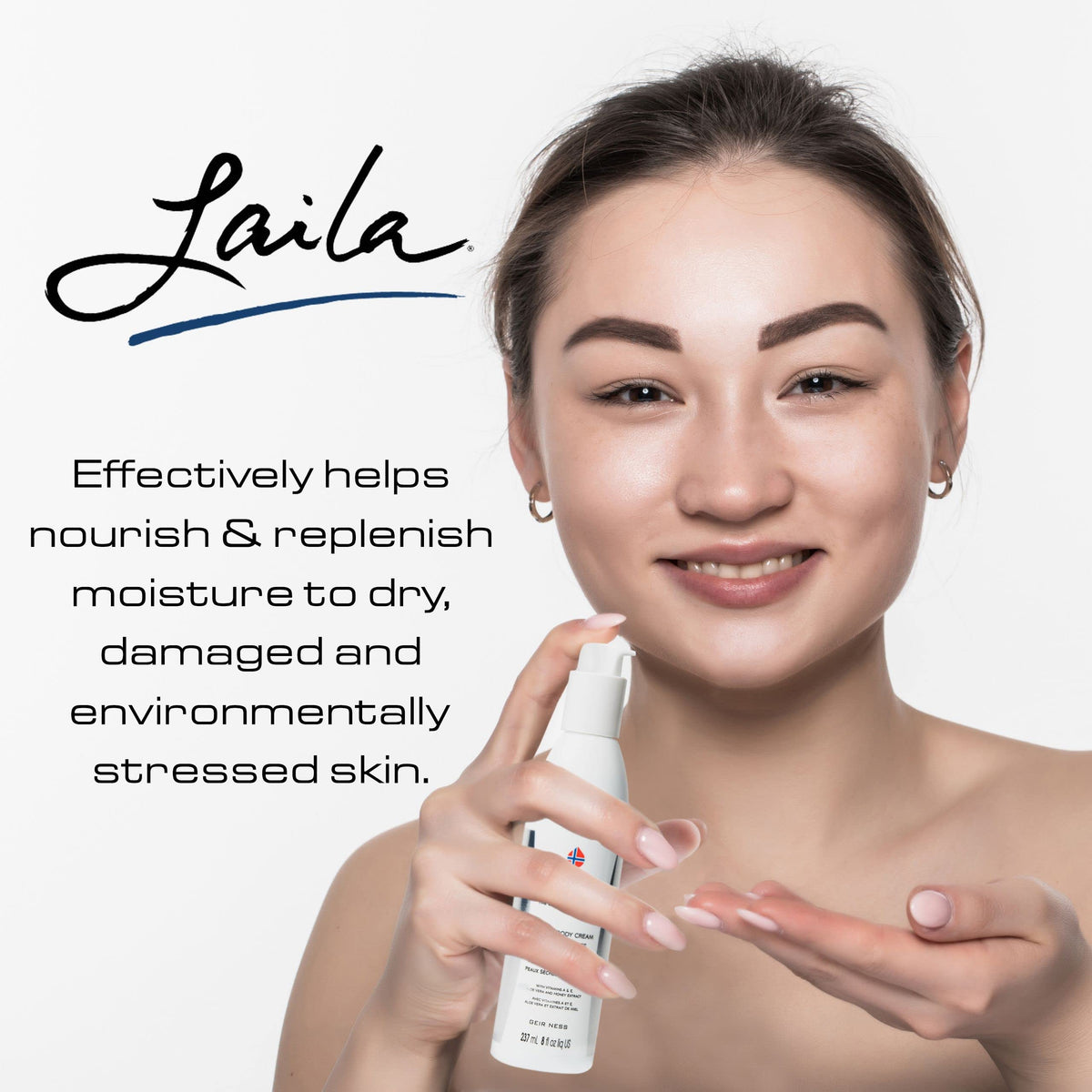 Geir Ness Laila Aloe Vera and Honey Extract for hydration.