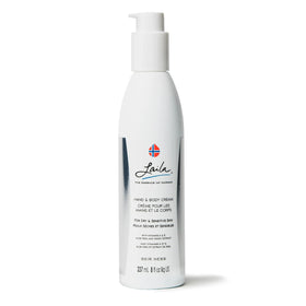 Geir Ness Laila Hand & Body Cream bottle showing nourishing formula for dry skin.