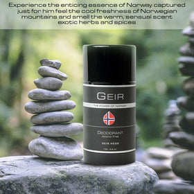 Geir Ness Men deodorant smooth glide on underarm skin.