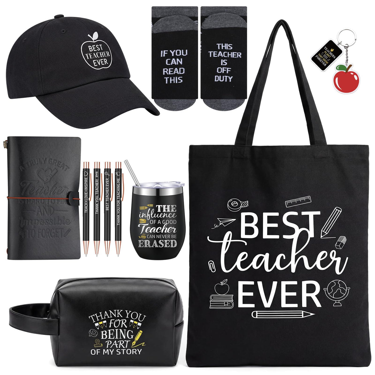 Geiserailie best teacher ever canvas bag for everyday teaching essentials.