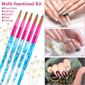 Geiserailie Kolinsky brush head 10 for controlled detailing.