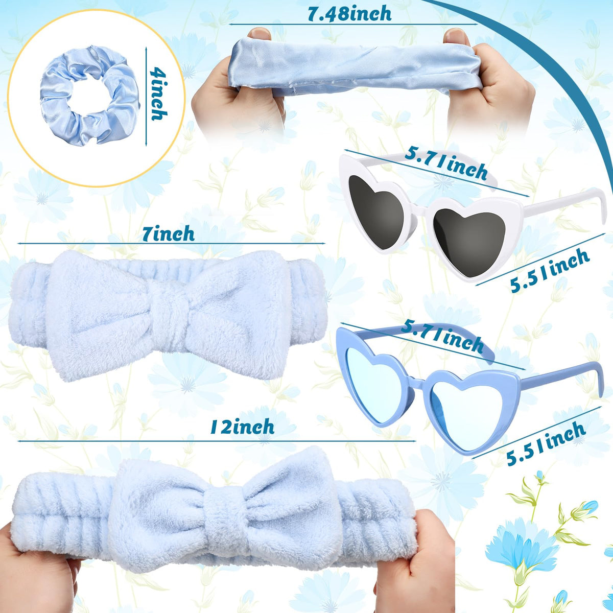 Geiserailie silver white bride headband pack adds a chic bridal touch.