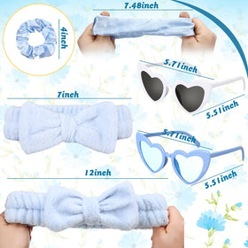 Geiserailie silver white bride headband pack adds a chic bridal touch.