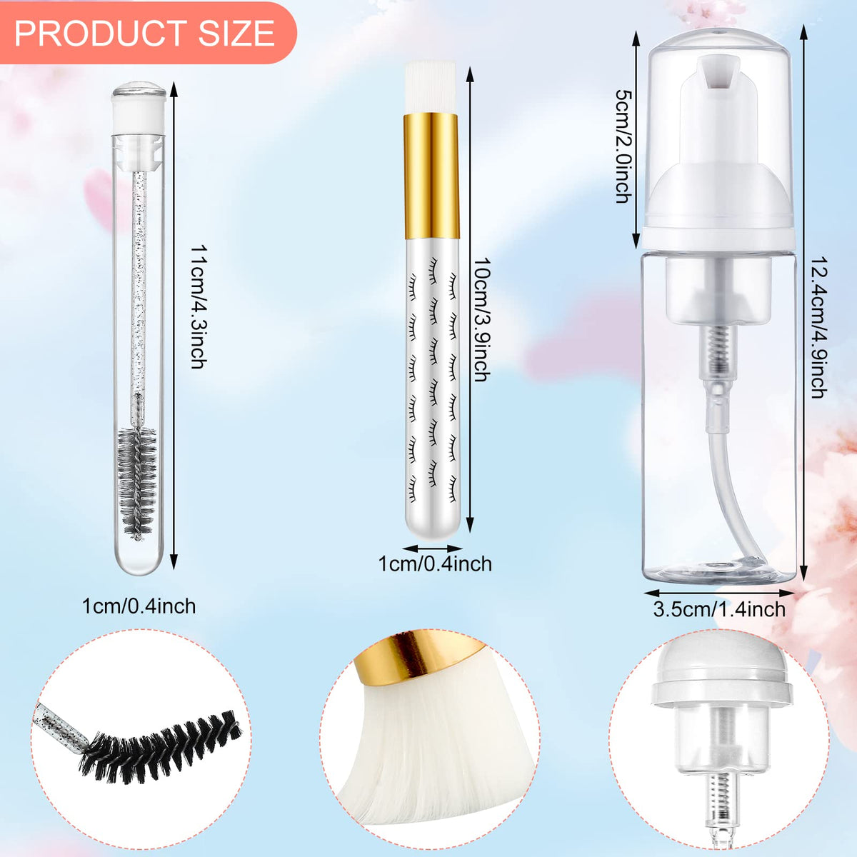 Geiserailie transparent 50ml bottle close-up suitable for travel use.