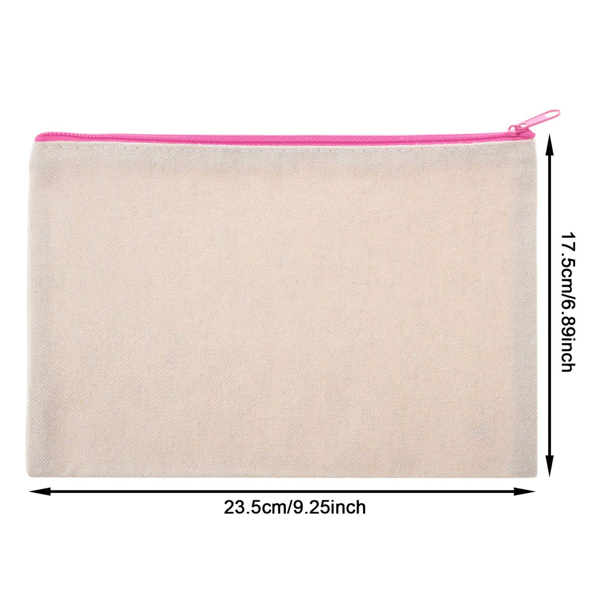 Gejoy canvas pouch with blank sides for DIY personalization and creative details.