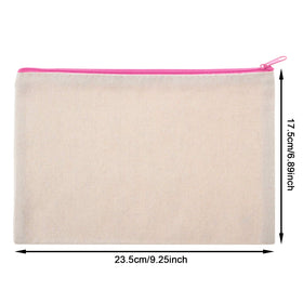 Gejoy canvas pouch with blank sides for DIY personalization and creative details.