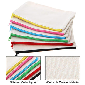 Gejoy 12-piece cosmetic bag set, ideal for cosmetics, coins, or small items.